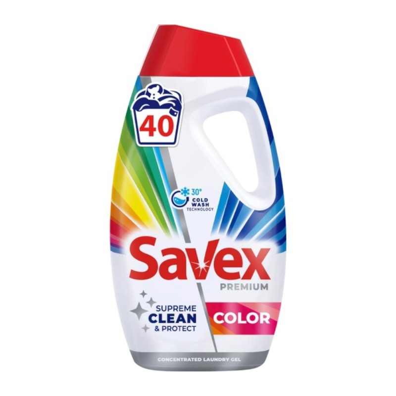 Set 2 x Detergent Lichid Savex Premium Color, 1.8 l
