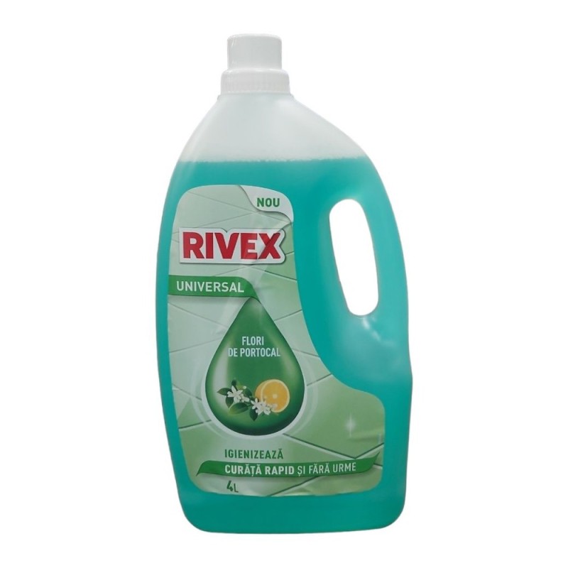 Set 2 x Detergent Multisuprafete Rivex Casa, Flori de Portocal, 4 l