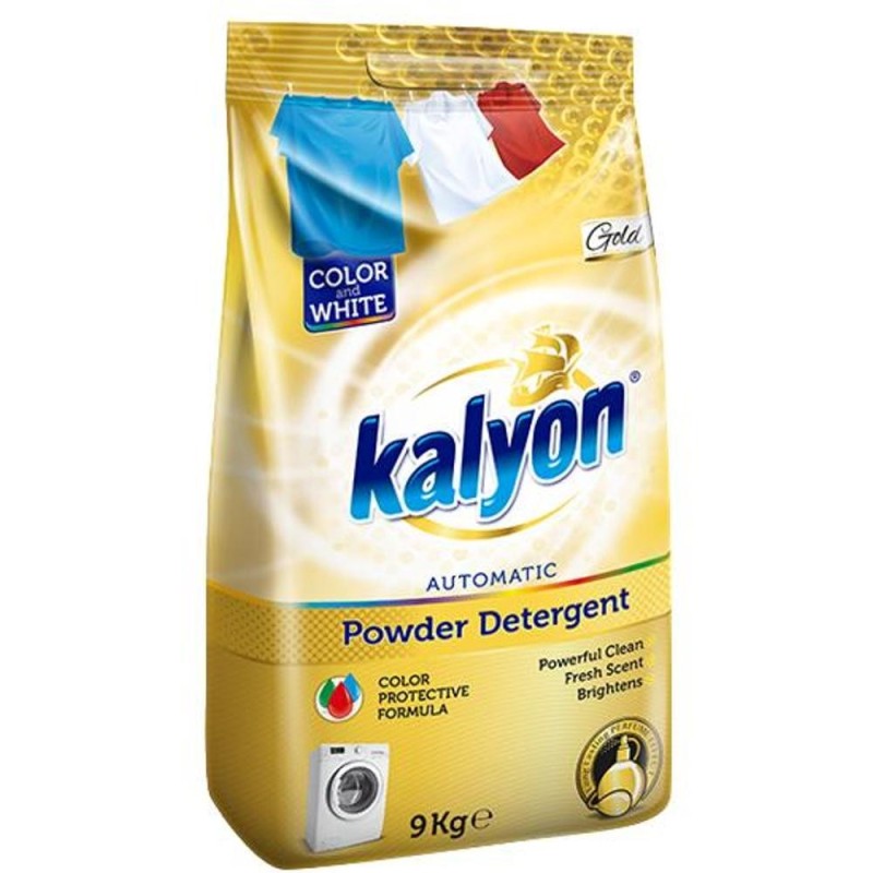 Set 2 x Detergent Rufe Pudra Automat Kaylon, Color&White, Gold, 9 kg