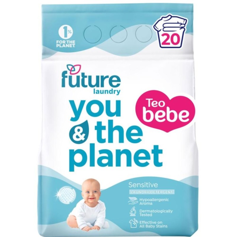 Set 2 x Detergent Rufe Teo Bebe Future, Sensitive, 1.5 kg