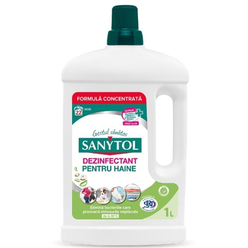 Set 2 x Dezinfectant pentru Haine Sanytol, cu Aloe Vera, 1 l