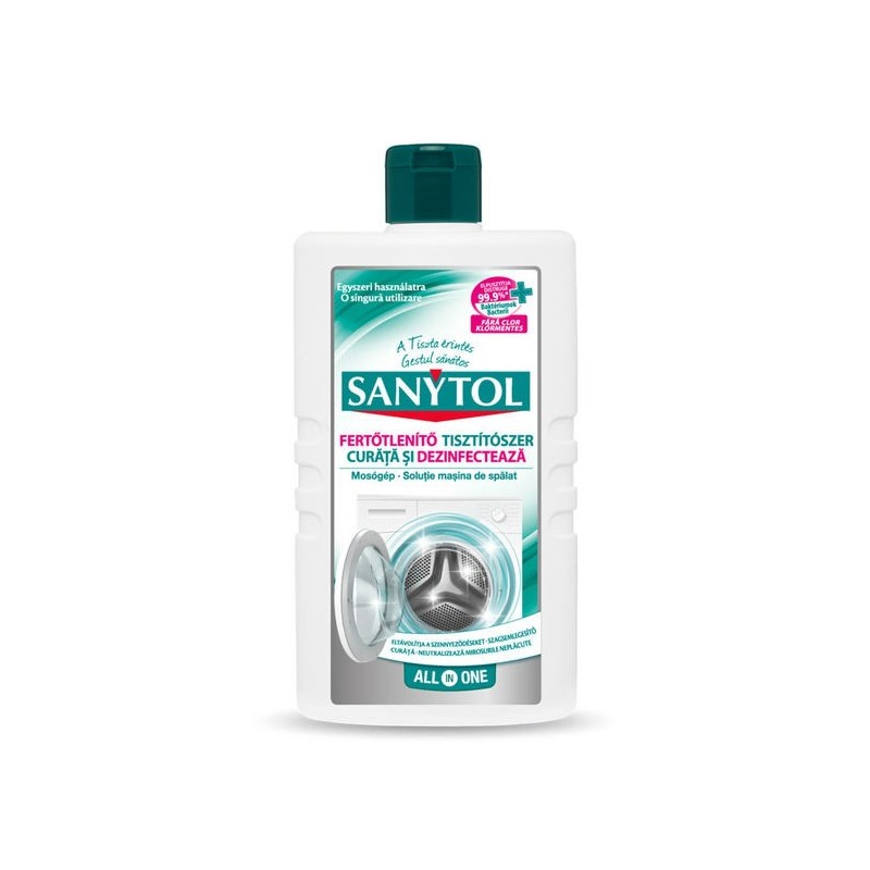 Set 2 x Dezinfectant pentru Masina de Spalat Sanytol 250 ml