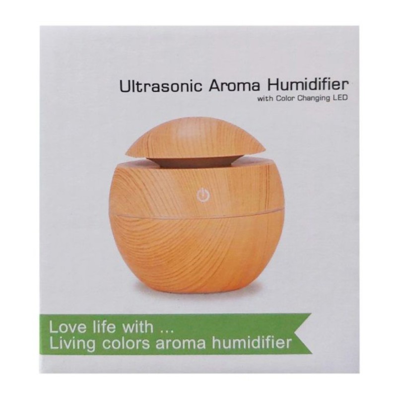 Set 2 x Difuzor Aromaterapie, Rotund, Maro
