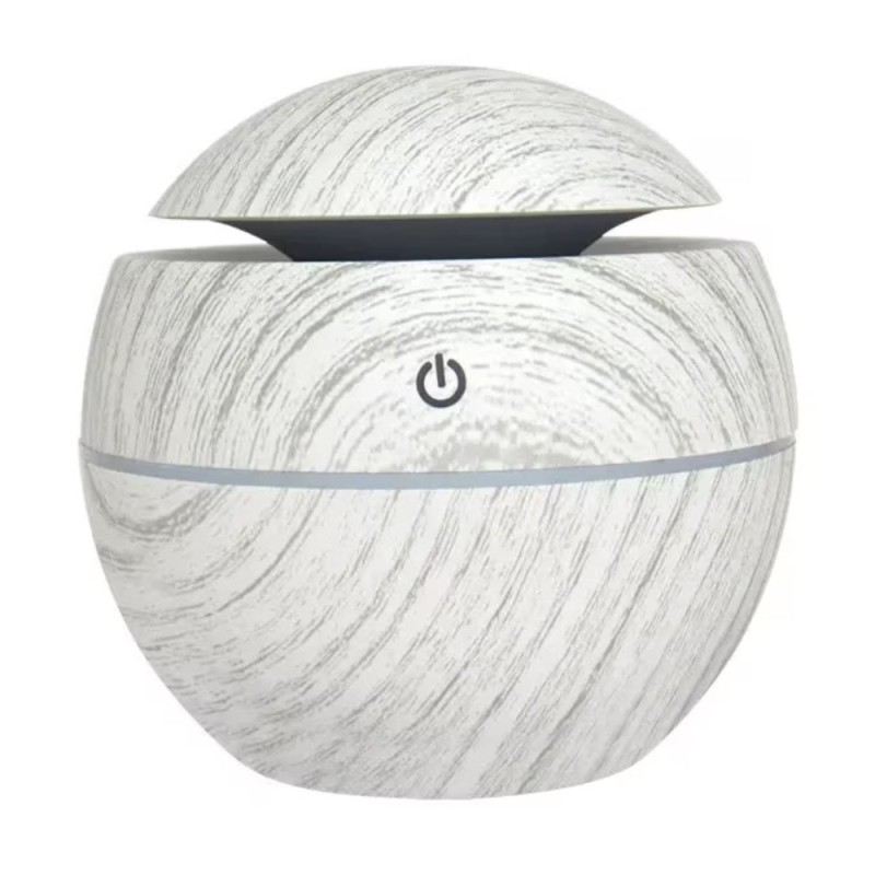 Set 2 x Difuzor Electronic pentru Aromaterapie Rotund Alb, Capacitate 130 ml