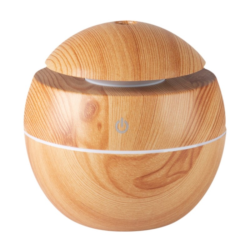 Set 2 x Difuzor Electronic pentru Aromaterapie Rotund Maro-Cires, Capacitate 130 ml