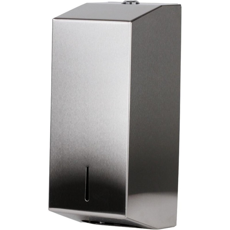 Set 2 x Dispenser Inox pentru Prosoape de Hartie Pliata in Z, 125 x 120 x 295 mm, Prima