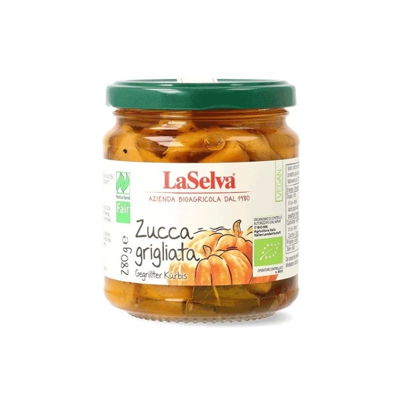 Set 2 x Dovleac Bio la Gratar in Ulei de Masline, 280 g, LaSelva