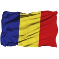 Set 2 x Drapel Romania, de Interior, 60x90cm