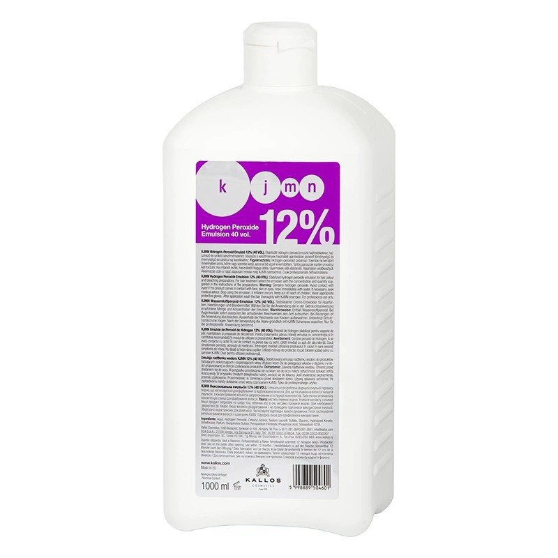 Set 2 x Emulsie Oxidanta Crema Kallos KJMN 12 %, 40 Vol, 1 l