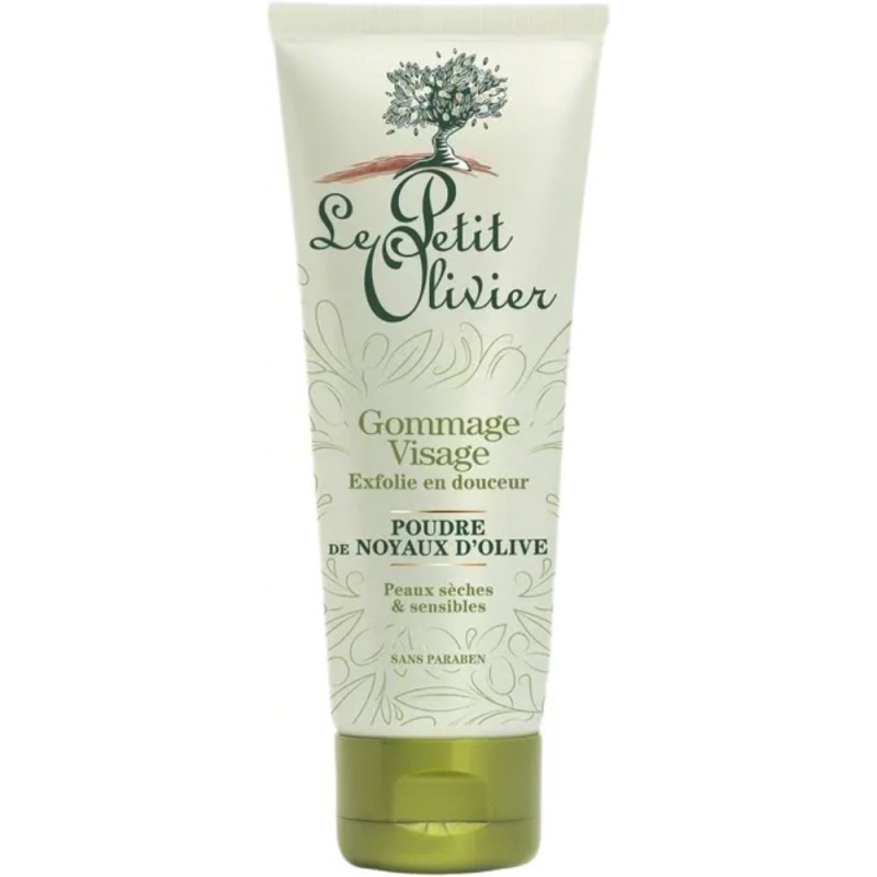 Set 2 x Exfoliant Fata cu Pudra din Samburi de Masline Le Petit Olivier, 75 ml