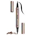 Set 2 x Eyeliner si Creion Sprancene 2 In 1, Tip Carioca Karite Double Effect