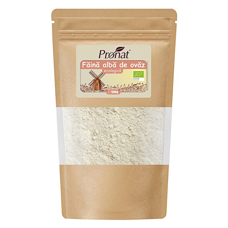 Set 2 x Faina Alba Bio de Ovaz, Pronat, 500 g