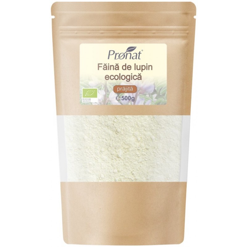 Set 2 x Faina Bio de Lupin Prajit, 500 g, Pronat