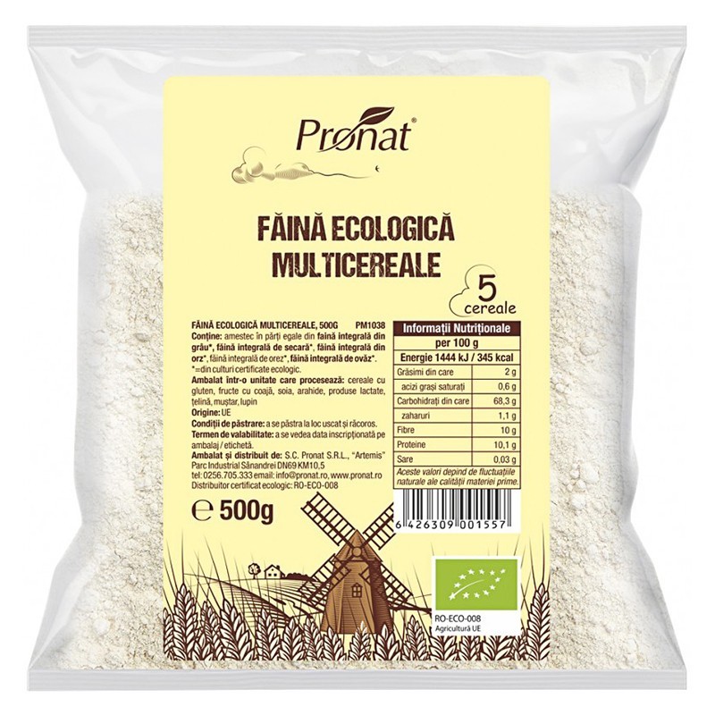 Set 2 x Faina Bio Multicereala, Pronat, 500 g
