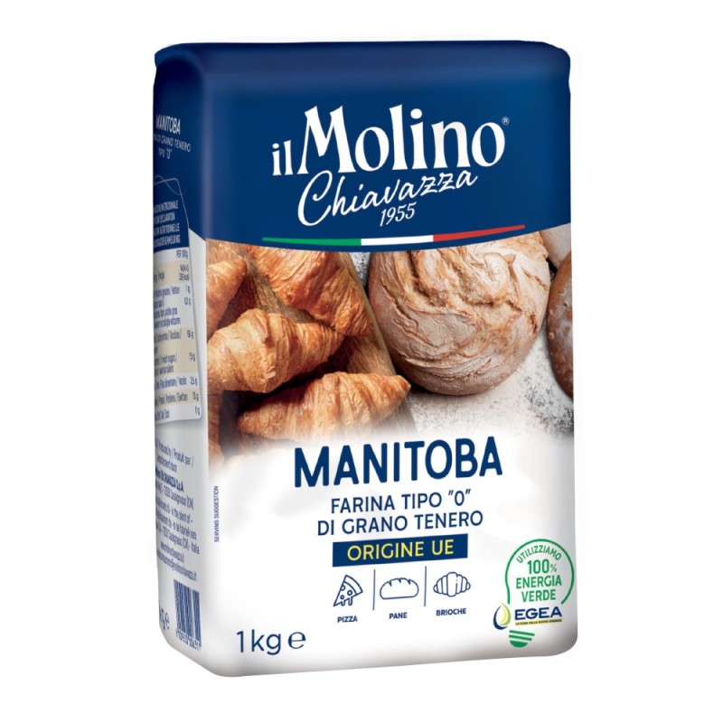 Set 2 x Faina din Grau Tanar Tip 0 Manitoba, Chiavazza, 1 kg