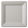Set 2 x Farfurii Biodegradabile, Compostabile, Patrate, Albe, 15 cm, 50 buc