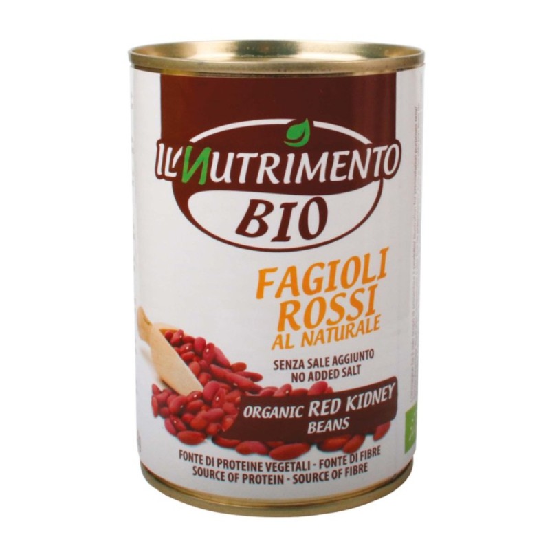 Set 2 x Fasole Rosie Kidney Eco, Ilnutrimento, 400 g