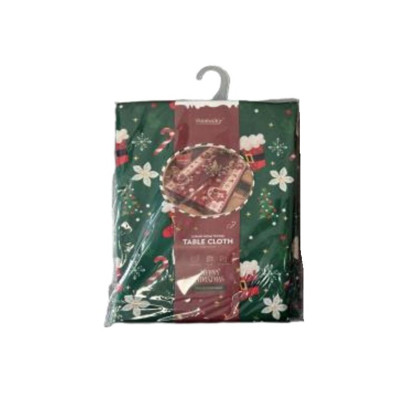 Set 2 x Fata de Masa Dreptunghiulara, Diverse Culori si Imprimeuri Craciun, 140 x 180 cm, Grunberg