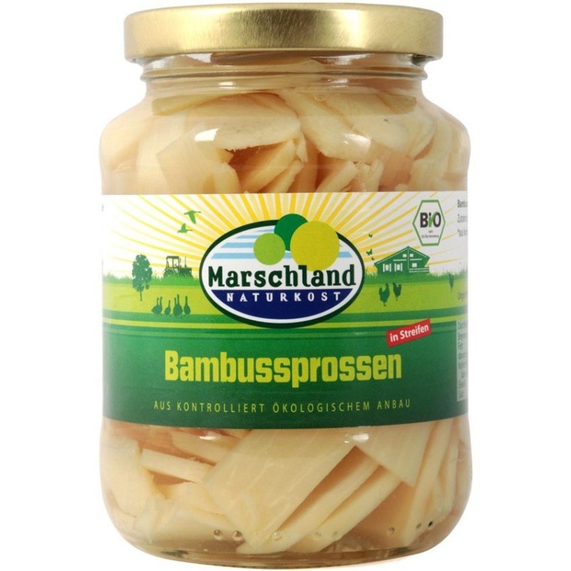 Set 2 x Felii de Bambus Bio 340 g, Marschland Naturkost