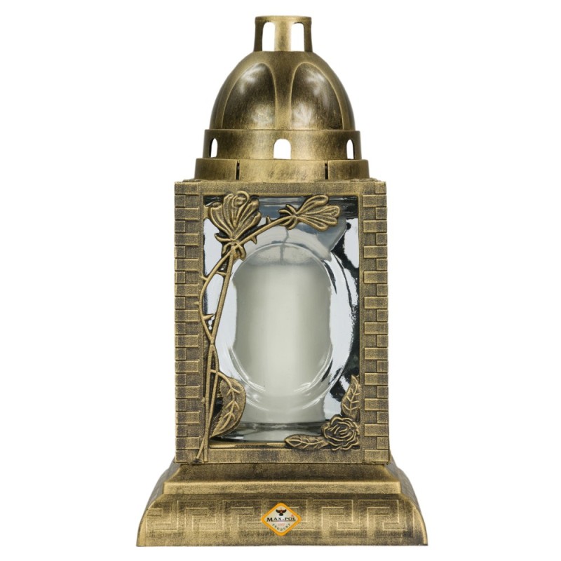 Set 2 x Felinar Mare din Sticla cu Decoratiune 6, 400 g, Max-Pol