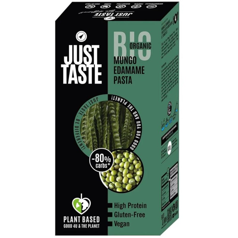 Set 2 x Fettucini din Mung si Edamame, Just Taste, Bio, 250 g