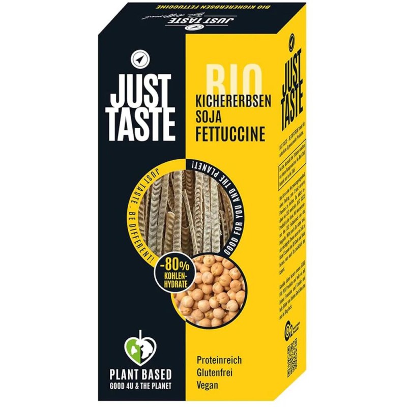 Set 2 x Fettucini din Naut, Just Taste, Bio, 250 g