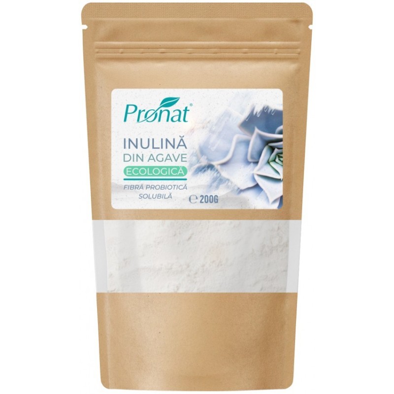 Set 2 x Fibra Probiotica Bio, din Agave, 200 g, Pronat