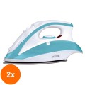 Set 2 x Fier de Calcat Electric cu Abur si Spray, Victronic, 2200 W
