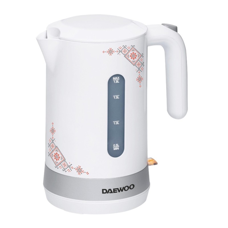 Set 2 x Fierbator Daewoo DK2400TR, 2400 W, Design Traditional, 1.7 l, Filtru Detasabil, Alb