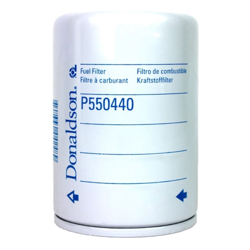 Set 2 x Filtru Combustibil P550440, Lungime 120 mm, Diam. Ext. 76,8 mm, Filet M16 x 1.5, Finetea 16 µ, Donaldson