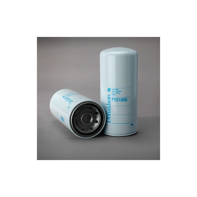 Set 2 x Filtru Ulei P551808, Lungime 308 mm, Diam. Ext. 136 mm, Filet 1 1/2-16 un, Finetea 21 µ, Donaldson