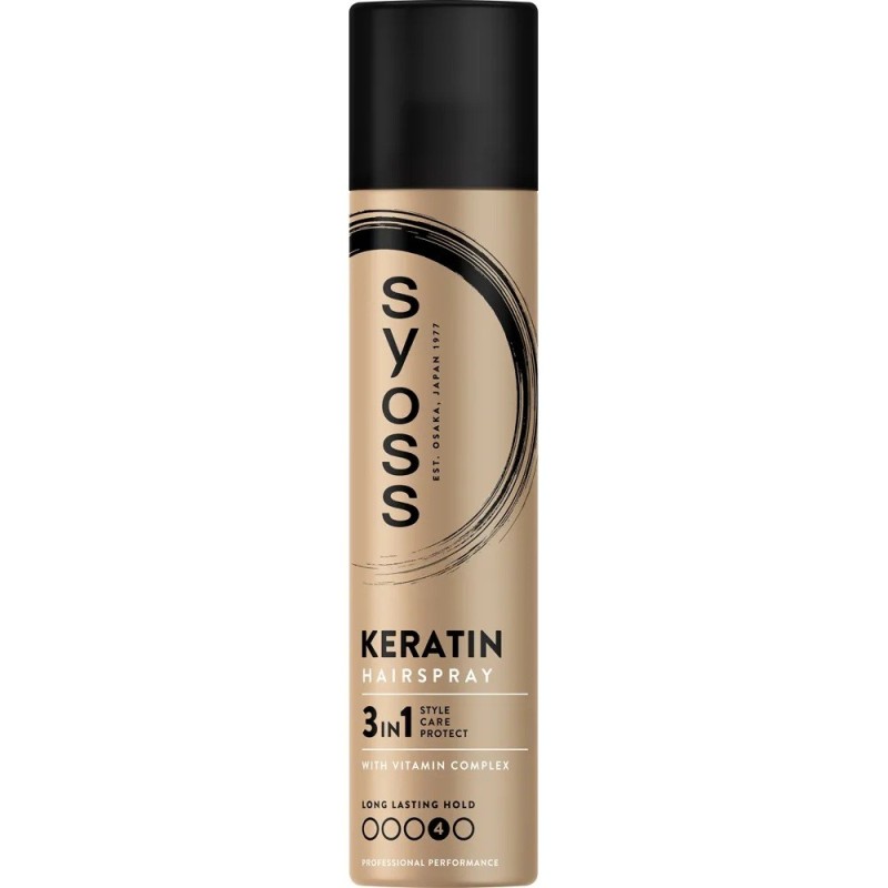 Set 2 x Fixativ Syoss Keratin Style Perfection pentru Fixare Puternica, 300 ml