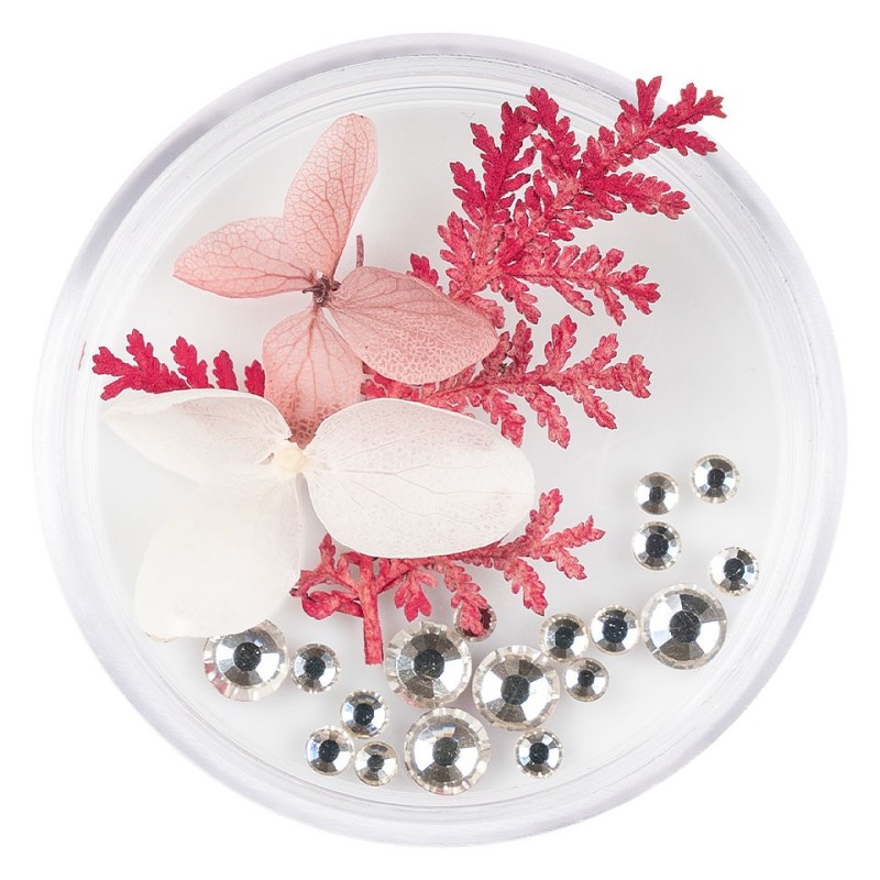 Set 2 x Flori Uscate Unghii Luxorise Cu Cristale, Floral Fairytale 17