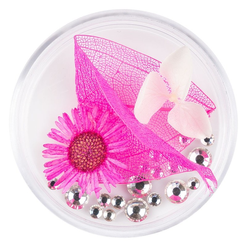 Set 2 x Flori Uscate Unghii Luxorise Cu Cristale, Floral Fairytale 22