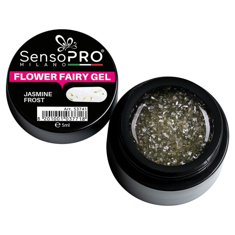 Set 2 x Flower Fairy Gel Uv SensoPRO Milano, Jasmine Frost 5 ml
