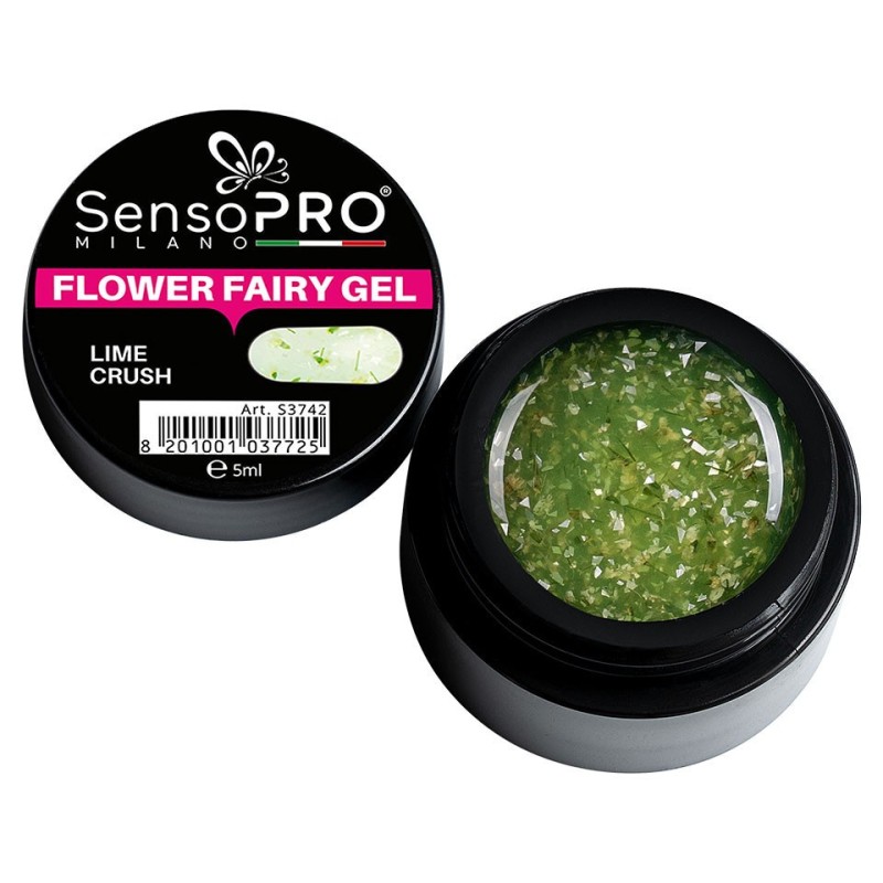 Set 2 x Flower Fairy Gel Uv SensoPRO Milano, Lime Crush 5 ml