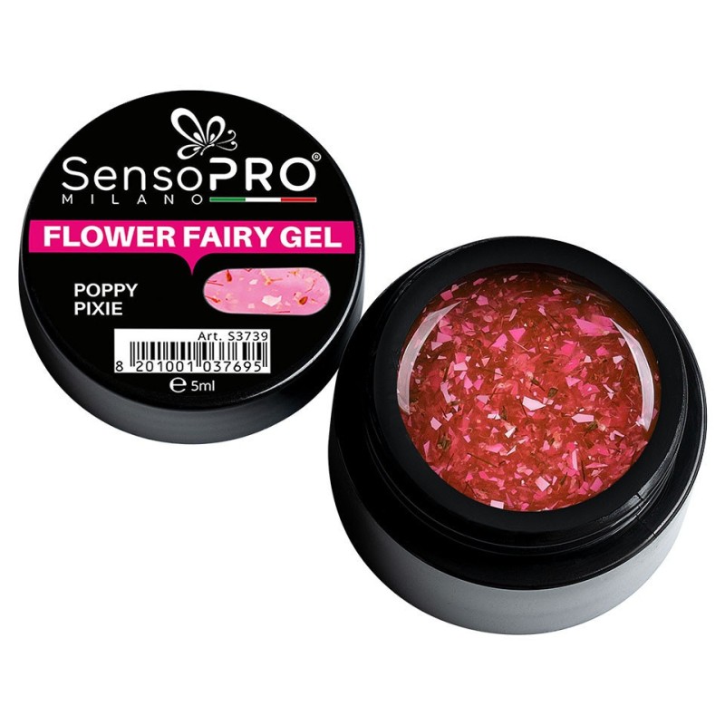 Set 2 x Flower Fairy Gel Uv SensoPRO Milano, Poppy Pixie 5 ml