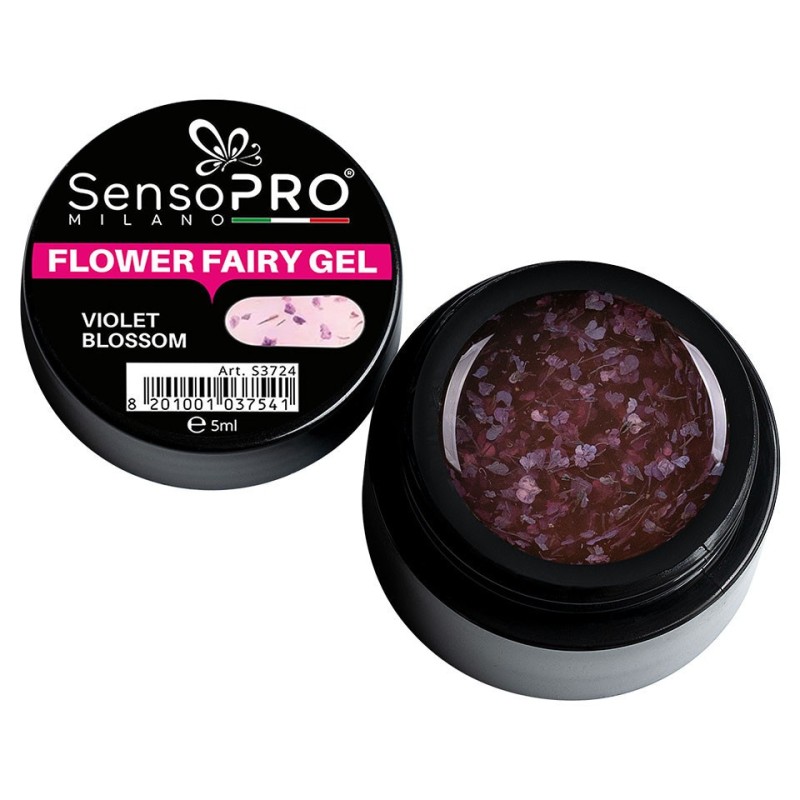 Set 2 x Flower Fairy Gel Uv SensoPRO Milano, Violet Blossom 5 ml