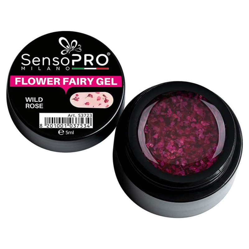Set 2 x Flower Fairy Gel Uv SensoPRO Milano, Wild Rose 5 ml