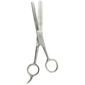 Set 2 x Foarfeca pentru Filat Parul pe O Parte, Inox, Prima, 15.5 cm