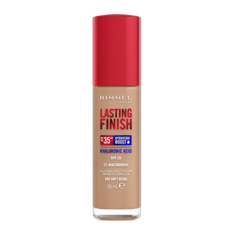 Set 2 x Fond de Ten Rimmel London Lasting Finish, 35H, 200 Soft Beige, 30 ml
