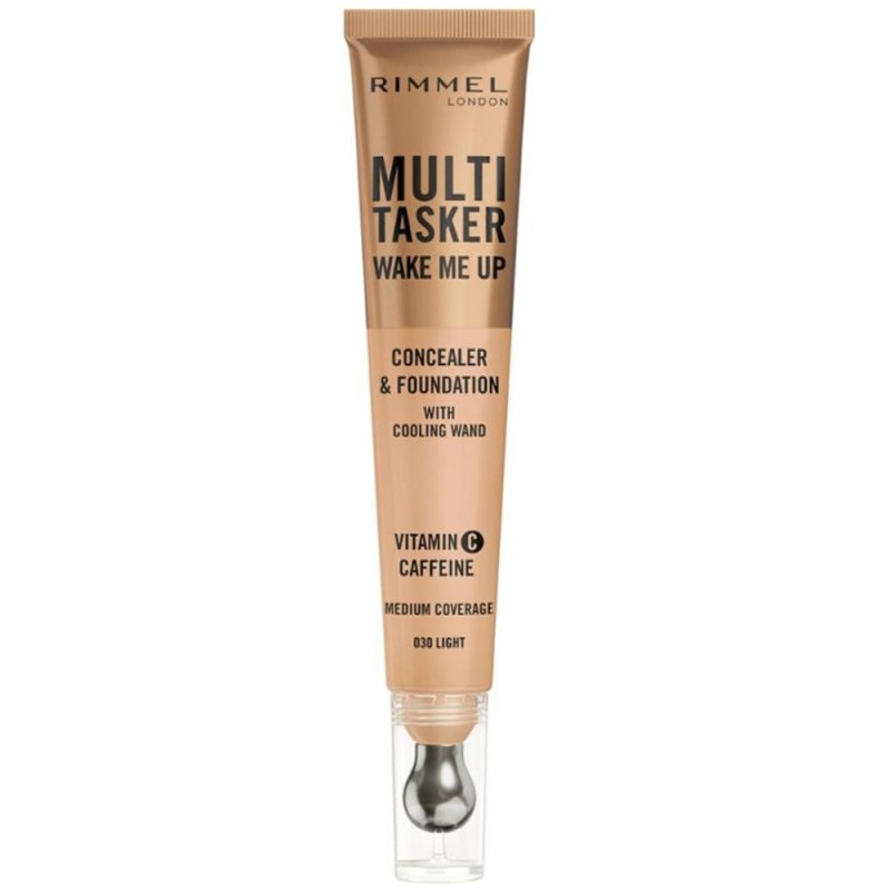 Set 2 x Fond de Ten si Concealer Rimmel London Multi-Tasker Wake Me Up, 030 Light, 20 ml