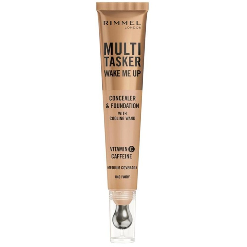 Set 2 x Fond de Ten si Concealer Rimmel London Multi-Tasker Wake Me Up, 040 Ivory, 20 ml