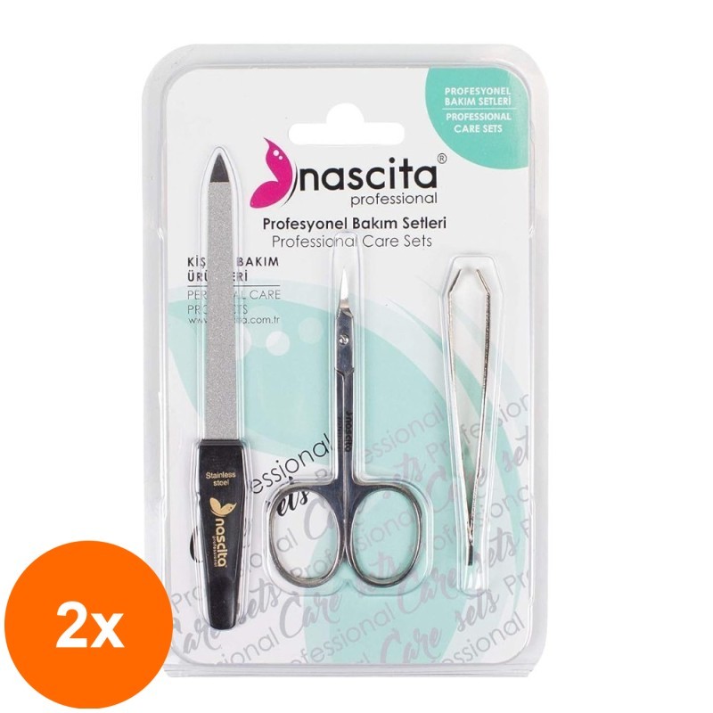 Set 2 x Forfecuta, Pila si Penseta Nascita Professional