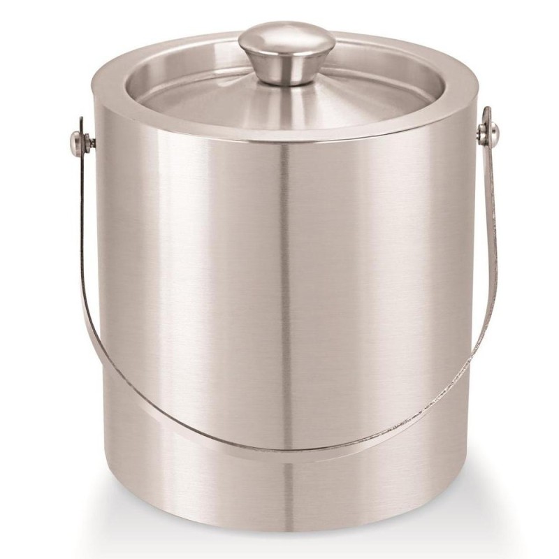 Set 2 x Frapiera pentru Gheata, Capacitate 3 l, Inox, cu capac, Perete Dublu, Grunberg