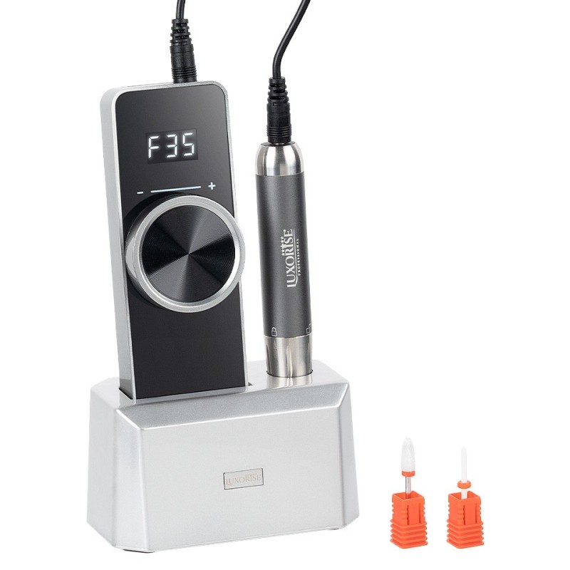 Set 2 x Freza Unghii Portabila Brushless Titanium Elite Luxorise 35.000 Rpm