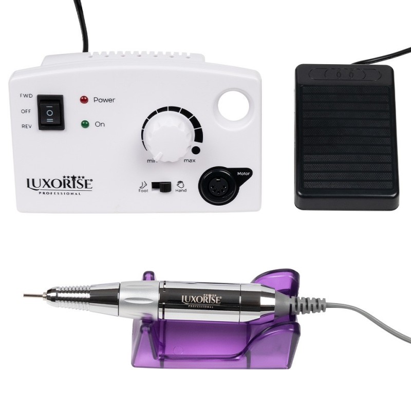 Set 2 x Freza Unghii Profesionala Xpress Force, Luxorise, 30000 Rpm, Alb