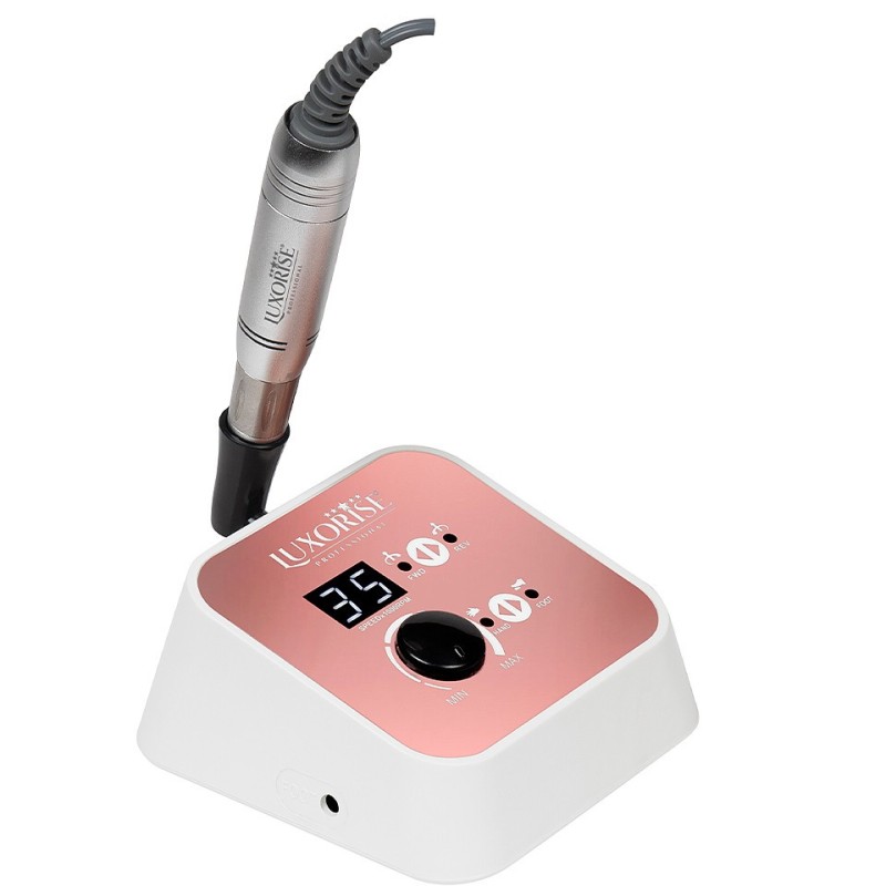 Set 2 x Freza Unghii Turbo Prestige Pro Luxorise 35.000 Rpm, Rose Gold