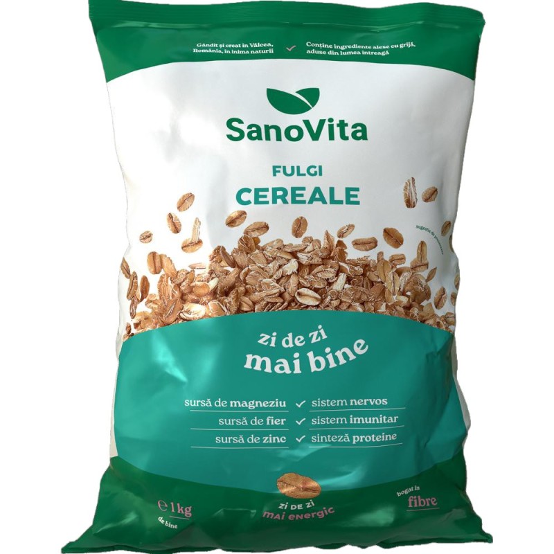 Set 2 x Fulgi de Cereale, Sanovita, 1 kg