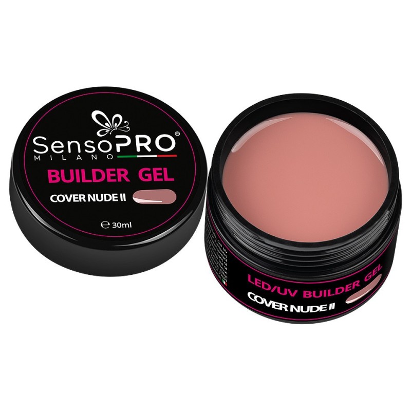 Set 2 x Gel Camuflaj Unghii SensoPRO Milano 30 ml, Cover Nude Ii